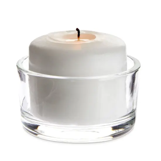 24 Pack Glass Tealight Candle Holders 1x2, for Weddings, Table Centerpieces, Parties, Home Decor Clear {7}