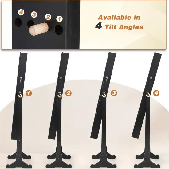 Costway Jewelry Cabinet Armoire Full Length Frameless Mirror Lockable with Lights White/Black/Rustic Brwon {6}