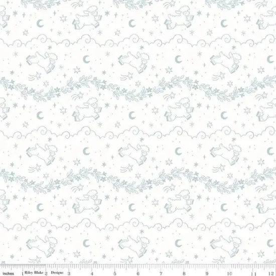 Counting Sheep in Cloud (c16301-cloud) | Twinkle Little Star | Natalia Juan Abello | Riley Blake {1}