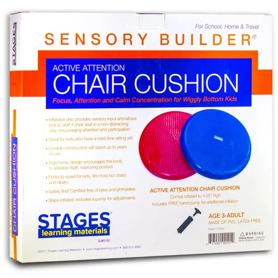 Sensory Builder&reg; Active Attention Chair Cushion, Red {3}