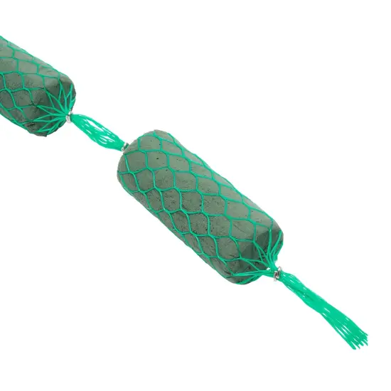 Wet Floral Foam, Fresh Artificial Flower Garland for Decorations (9 Ft, 14 Pieces) Green {5}