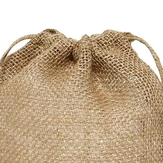 Rough Natural Burlap Bag 10" x 12" Premium and Sturdy {4}