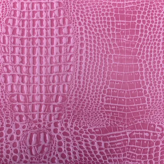 1 Yard Marine Gator Vinyl Fabric Waterproof Anti UV Outdoor Upholstery 54" Width Pink {1}