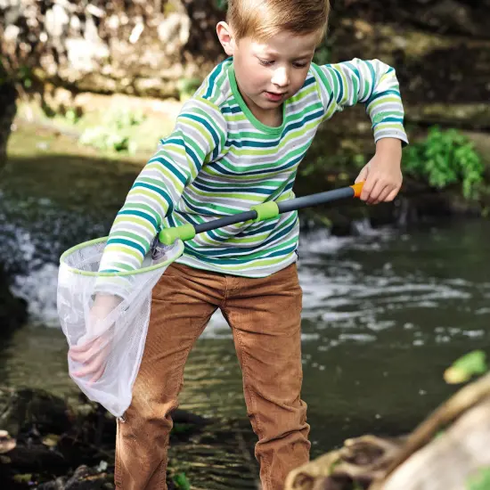HABA Terra Kids Scoop Net &ndash; Bug Catcher for Kids with Telescopic Handle, Fun & Durable Outdoor Play Toys & Science Toys for 5 & Up Multicolor {5}