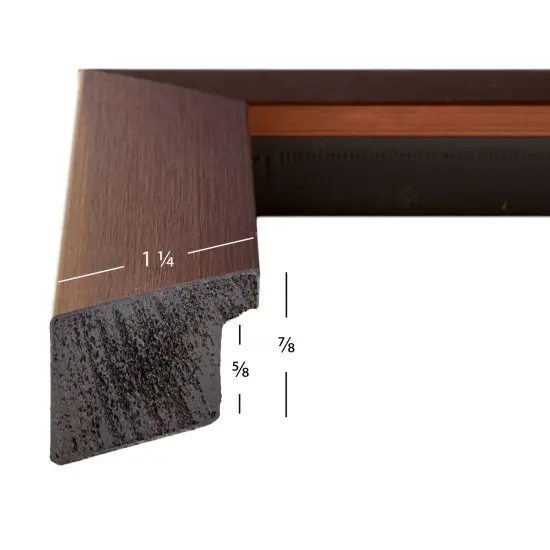 21x28 Picture Frame, Modern Aesthetics 1.25 Inch Polystyrene Moulding, Wall Display Frame for Art, Posters, or Photos by wallsthatspeak Bronze {3}