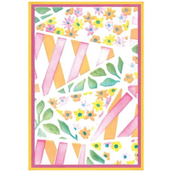 Sizzix A6 Stencil By Stacey Park 4/Pkg-Fragmented Floral #2 {4}