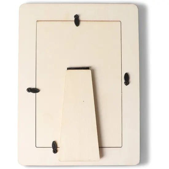 Heart Shaped Unfinished Wood Picture Frames for 4 x 6 Photos (5.9 x 7.9 In, 4 Pack) Brown {6}