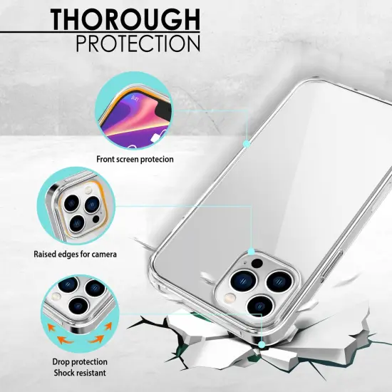Insten Clear Case Compatible with iPhone 13 Pro Max (6.7 Inch) Soft TPU Non-Yellowing Protective Cover {2}