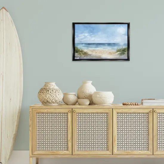 Stupell Industries Serene Summer Beach Floating Frame By LSR Creative Studio {8}