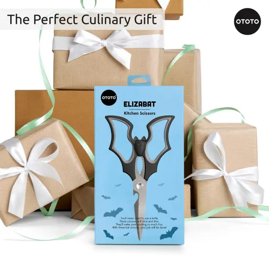 Elizabat Kitchen Scissors - Goth Cute Bat Kitchen Shears, Gothic Scissors Utensils - Cute Gadgets {3}