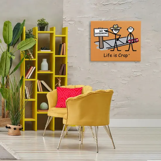 Stupell Industries No Skateboarding Sign Canvas Wall Art Design by LIC {2}