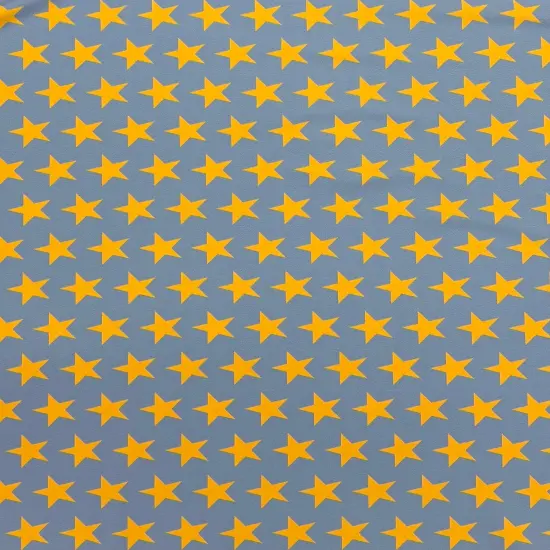 1 Yard Star Print Spandex Fabric Four Way Stretch for Costumes and Activewear 58"/60" Width Yellow w Pink Stars {7}