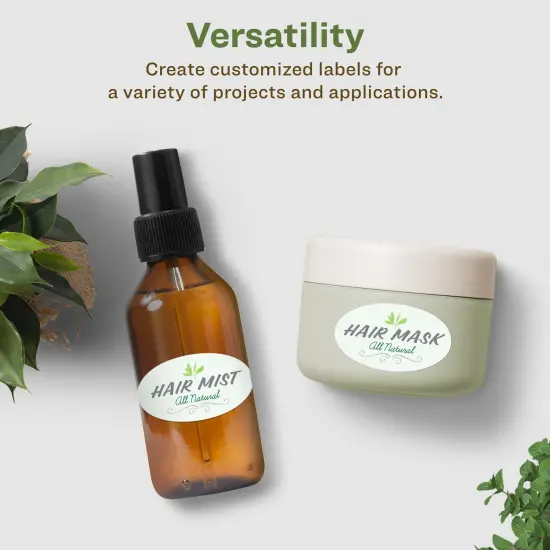 Avery Recycled Matte White Labels,1" x 2" Oval {4}