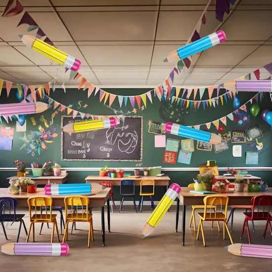 8 Pieces Giant Inflatable Pencil Balloons 28.7 Inch {3}