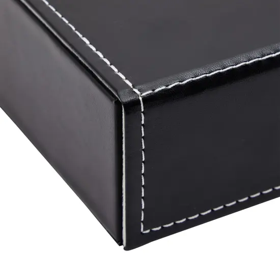 8 Slot Sunglasses Organizer Storage, Eyeglasses Holder for Home – Multiple Glasses Display Case (12.7x9.8 in) Black {6}