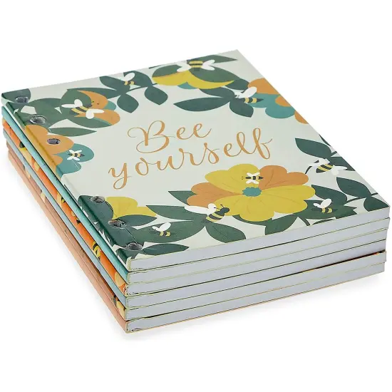 A6 Refill Paper in 6 Designs (4.13 x 5.76 in, 6 Pack) White {5}