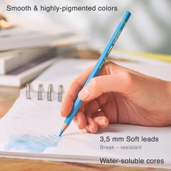 Premium Watercolor Pencils | Set of 72, Quality 3.5mm Soft Core Leads, Water-Soluble Pencils, Perfect for Beginner & Advanced Artists {2}