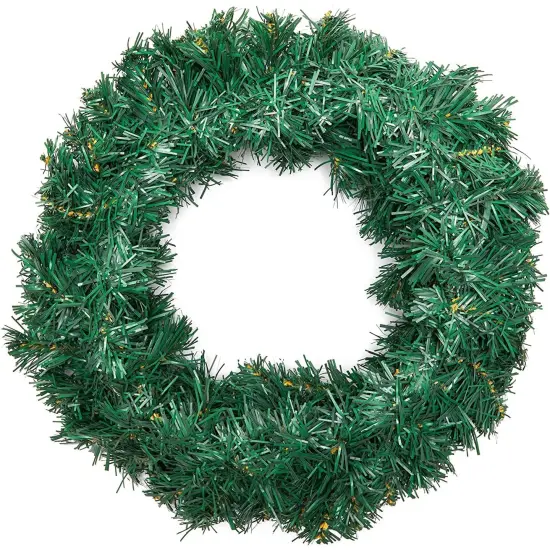 Wreaths for Front Door, Christmas Wreath ( 2"D x 3"W x 13"H, 2 Pack) Green {6}