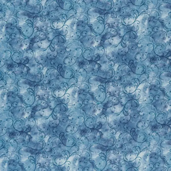 Mook Fabrics Elegance Cotton Fabric [45 in. Wide] - By The Yard Blue {1}