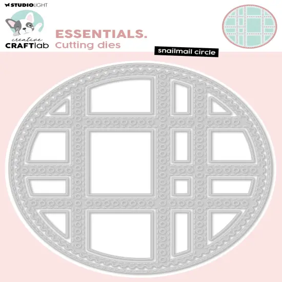 Studio Light Essentials Cutting Dies -Nr. 966 Snailmail Circle {1}