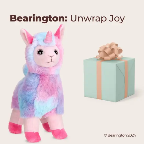 Bearington Lil&rsquo; Luna Llamacorn The Rainbow Llama Plush, 7 Inch Llama Stuffed Animal Multicolor {5}