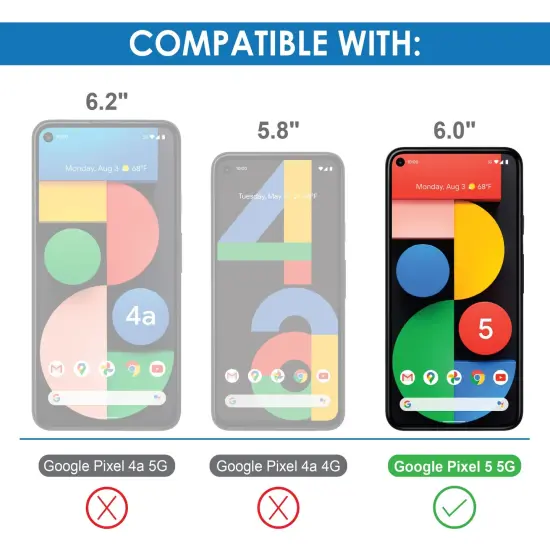 Insten Clear Case For Google Pixel 5 (2020) Soft TPU Phone Case, Ultra Slim Thin, Shock Absorption Protective Cover {6}