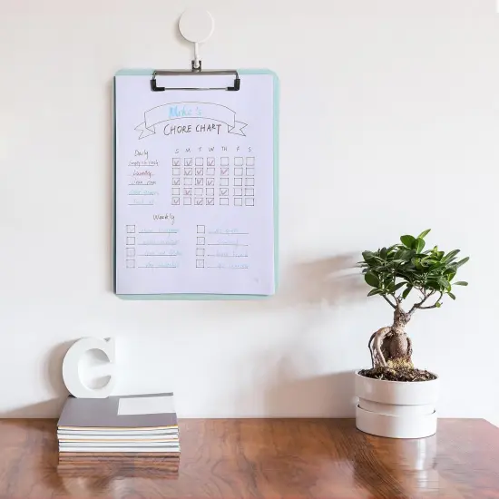 Plastic Clipboard, 12.5” x 9”, 2 Pack, Pastel Green, Clipboards for Kids & Adults, Clipboards Plastic, Clip Board, Teacher Clipboard, Kids Clipboard, Cute Clipboard, Plastic Clipboards {5}