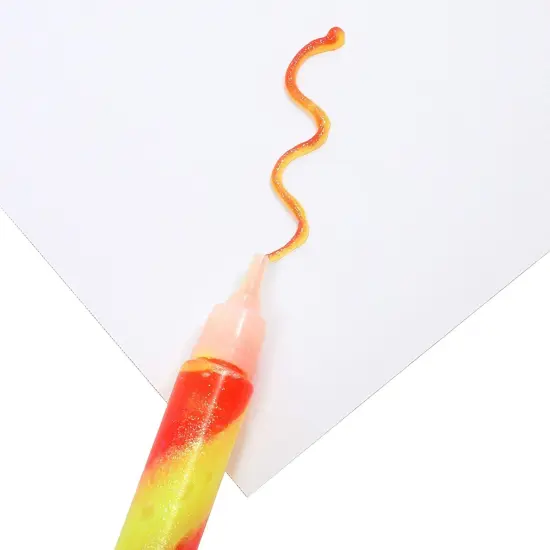 Bright Creations 72-Pack Glue with Glitter Gel Pens for Kids Ages 3-14 - Rainbow Glue Stick Set for Arts and Crafts Projects, Slime Supplies, Scrapbooking, Cards (12 Swirl Colors, 0.35 oz Each) {7}