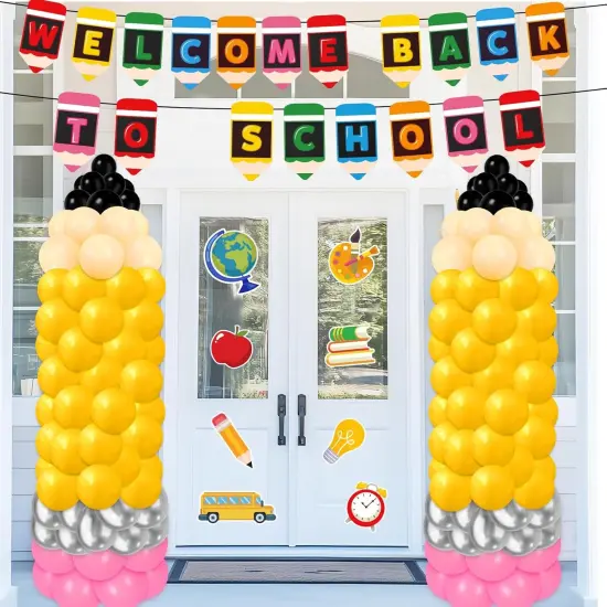 Back to School Pencil Balloons Kit Decorations {1}
