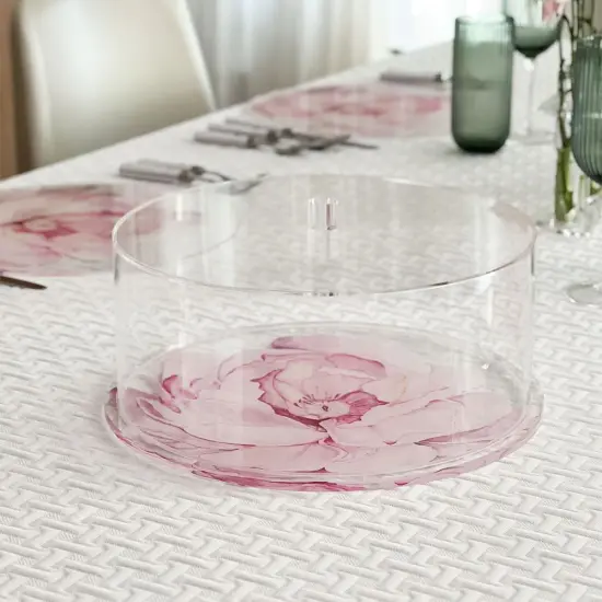 Lucite Flower Cake Dome {2}