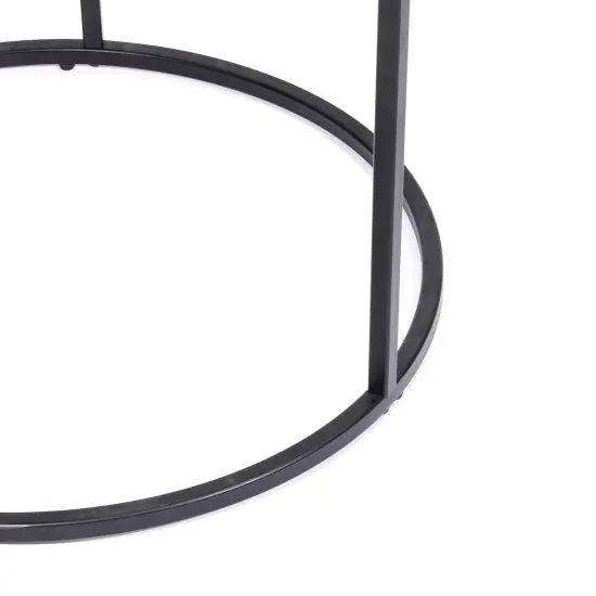 Cosimo Round End Table &ndash; Elegant Accent Table for Living Room D&eacute;cor-21.65X21.65X21.65" {2}