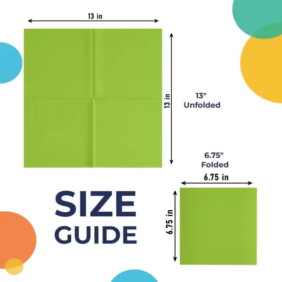 Party Solids Paper Napkins Disposable Everyday 100 Pcs 2 Ply Napkins Paper Everyday For Parties & Party Supplies {3}