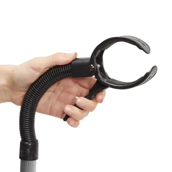 Adjustable Hands-Free Hair Dryer Stand Holder 360 Degree Rotation, Compatible with Compact Styling Tools Black {6}