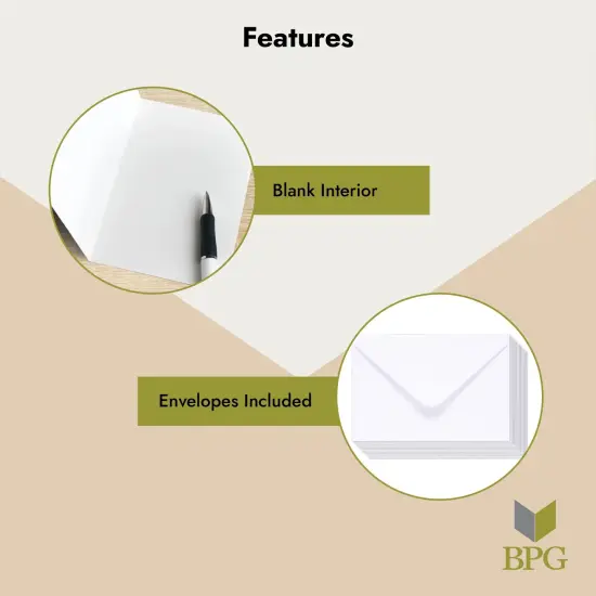 Blank Bird Greeting Stationary Cards with Envelopes, Watercolor Feather (4x6 In, 48 Pack) Multicolor {5}