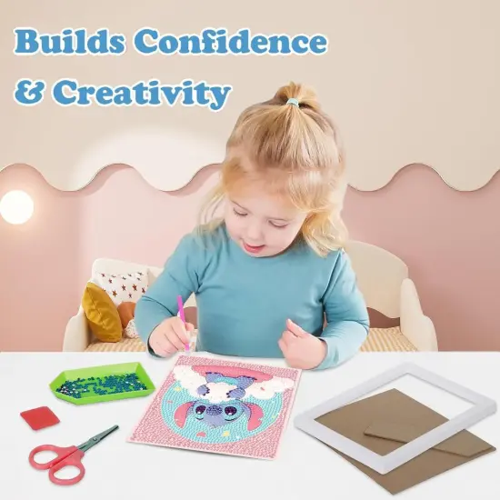 Cute Small Diamond Art Kits for Adults with Wooden Frame {4}