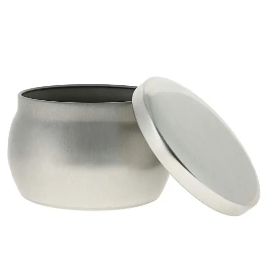 24 Pack Small 4 oz Candle Tins for Making Candles with Lids, Round Containers for DIY Crafts (Silver, 3 x 2 In) {6}
