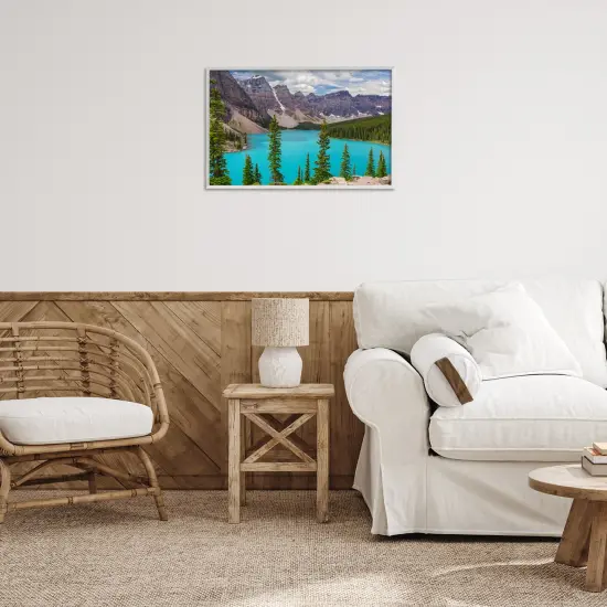 Stupell Industries Vivid Blue Valley Pond Framed Giclee Wall Art Design by Marty Hulsebos {2}