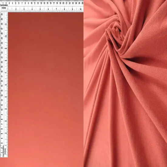 1 Yard Polyester Spandex DTY Brushed Solid Knit Fabric 58/60&Prime; Width {6}