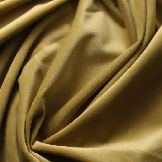 5 Yard Velvet Polyester Upholstery Drapery Fabric 60 Inches Width Dark Beige {2}