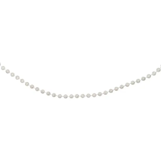 Northlight Shiny Beaded Christmas Garland -15' x .25" - Iridescent - Unlit Clear {7}