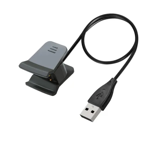 Insten USB Charging Cable Compatible with Fitbit Alta HR Fitness Tracker, Black, 10 in {5}