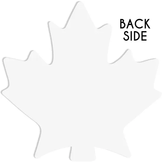 50 Pack Thankful for Table Place Cards, Thanksgiving Leaf Cutouts for Dinner and Party {5}