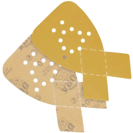 400 Grit - 12-Hole Pattern Hook & Loop Sanding Sheets for Mouse Sanders - Box of 24 {3}