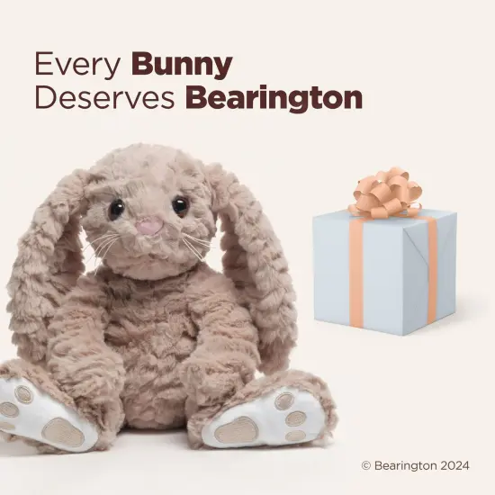 Bearington Java Easter Bunny 10 In Stuffed Animals Bunny Plush - Easter Gifts for Kids, For Ages 1-14 Brown {5}