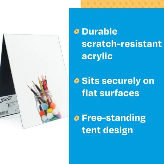 Sax Double Sided Self-Portrait Mirror, 8-1/2 x 11 Inches {6}