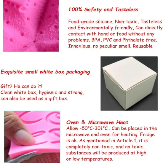 Candle Soap Silicone Mold Wick - Gift Box, DIY Handmade Candles Melt Molds {5}