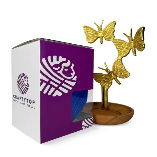 Craftytop&trade; Bulky Velvet Yarn #5 for Knitting & Crochet (Blue Ocean) {4}