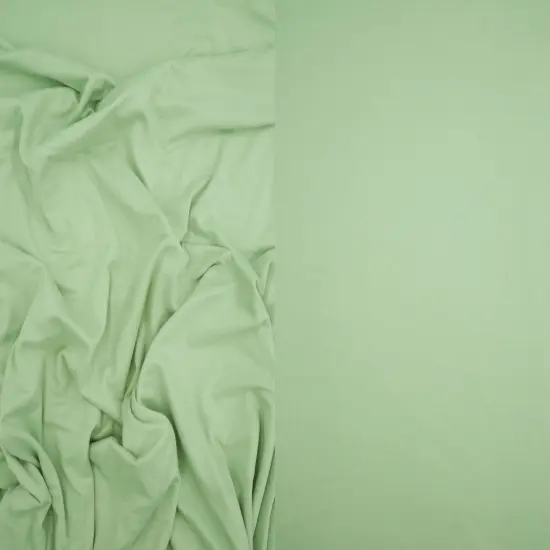 1 Yard DTY Brushed Solid Fabric Soft Stretch Smooth Texture 58/60" Wide Sage Pale {1}