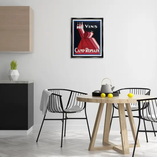 Stupell Industries Antique Wine Bottle Trio Floating Frame Design by Marcus Jules {2}