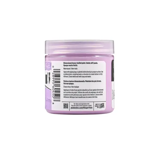 FolkArt Super Thick Acrylic Paint Soft Purple 4 oz {3}